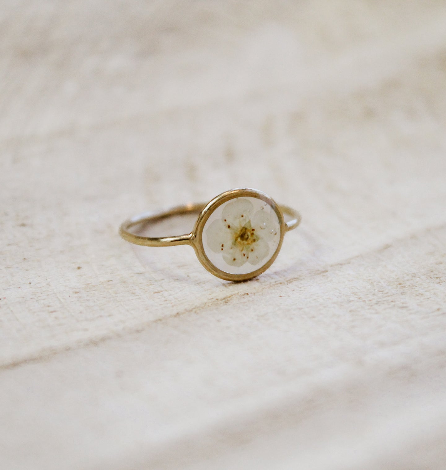 Spirea Blossom Ring - Gold Filled